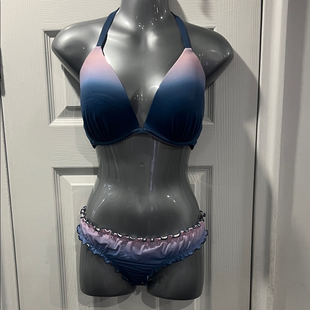 Shade & Shore Blue and Pink Bikini